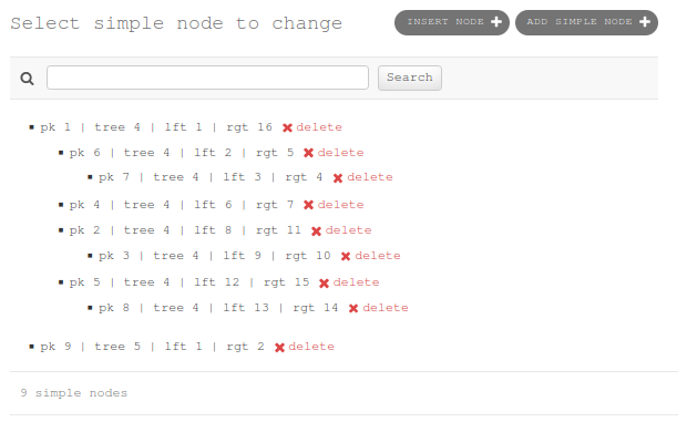 Draggable admin site